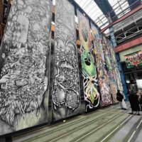 Konstverk i Art Brut Biennalen i Hengelou, Nederländerna